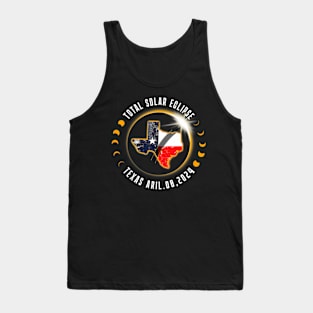 Solar Eclipse 2024 Total Solar Eclipse State Texas Tank Top